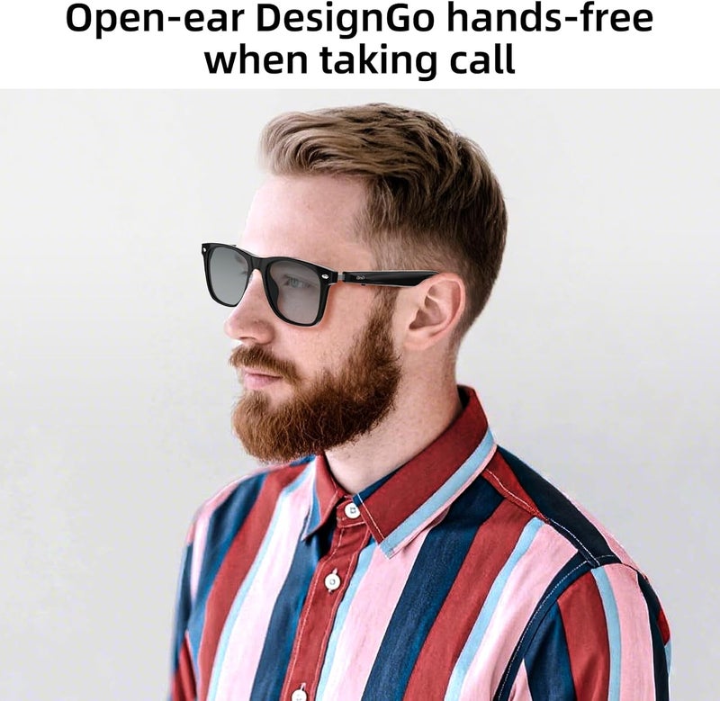 GetD AI Glasses for Men & Women, Smart Glasses Powered by ChatGPT, AI Real-time Translation with 145 Languages, 11H Music Play, Bluetooth Glasses with Photochromic Lens for Daily Use (Size Average) - Image 5